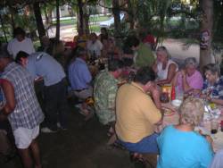 Le BBQ offert par les résidents